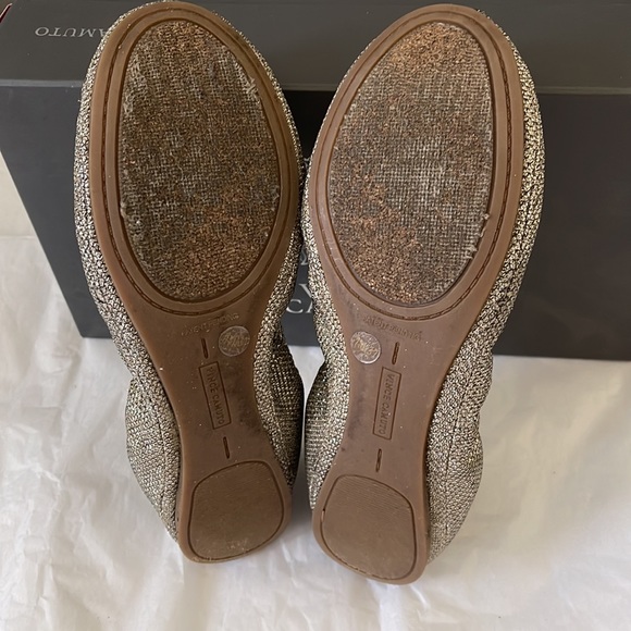 Vince Camuto Elanora Flats Woman Shoe Size 7 Flash Gold/Silver - Picture 6 of 9